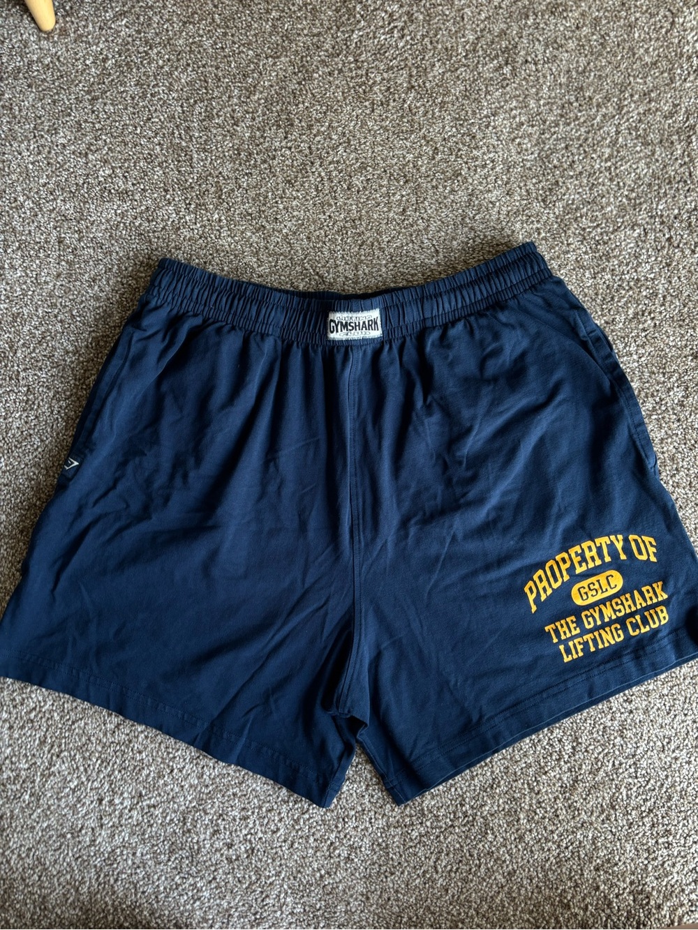 Men’s Gymshark Lifting Club Navy Athletic Shorts